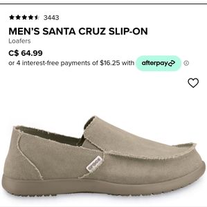 CROCS Loafers, Men's size 11, Khaki